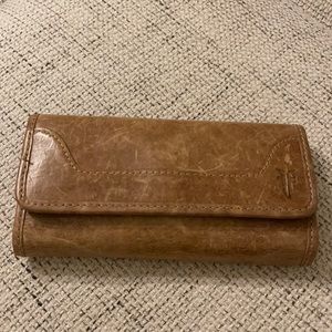 Frye wallet 7.5”Wx4”H brown